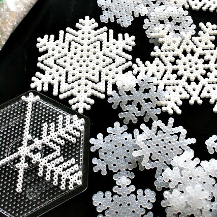 hama-bead-snowflakes